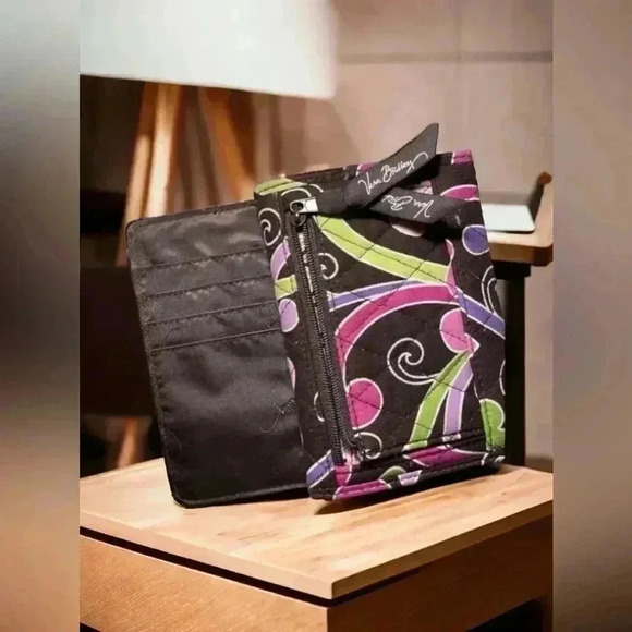 Vera Bradley “Purple Punch” design wallet.5.5” by 4”. Cute, Compact, Lightweight - Picture 3 of 4